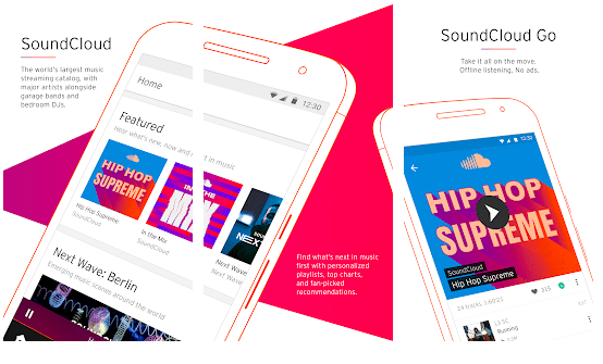 image of soundcloud's app screenshot
