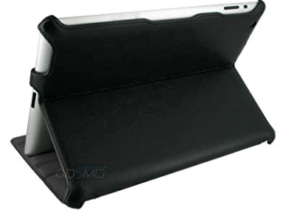 Image of Black leather case for Surface Pro