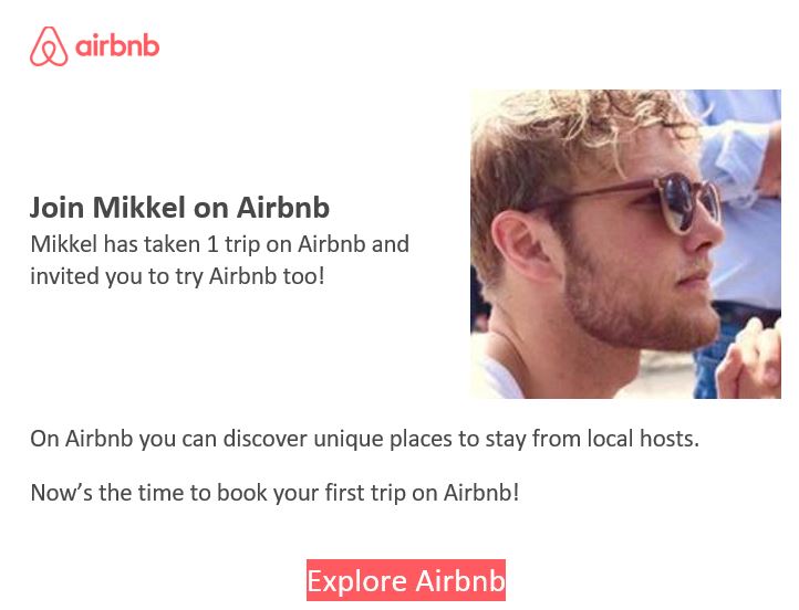 Airbnb invitation Airbnb invitation