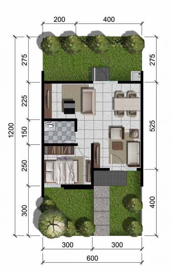 pelan rumah tipe 36