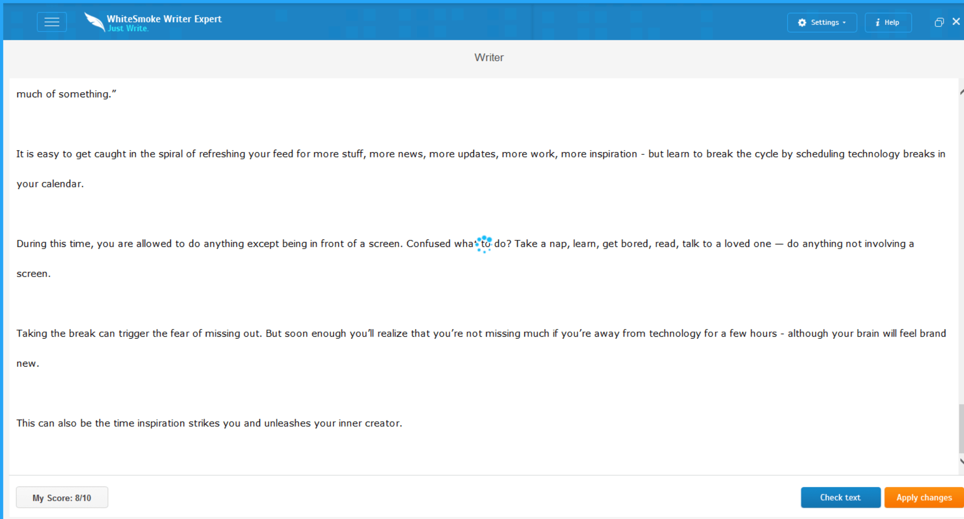 Whitesmoke 24 Whitesmoke review: Plagiarism Checker