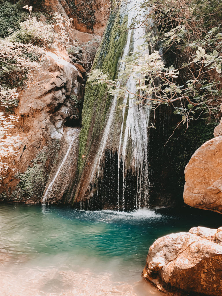 Der Wasserfall in der Richtis Schlucht auf Kreta