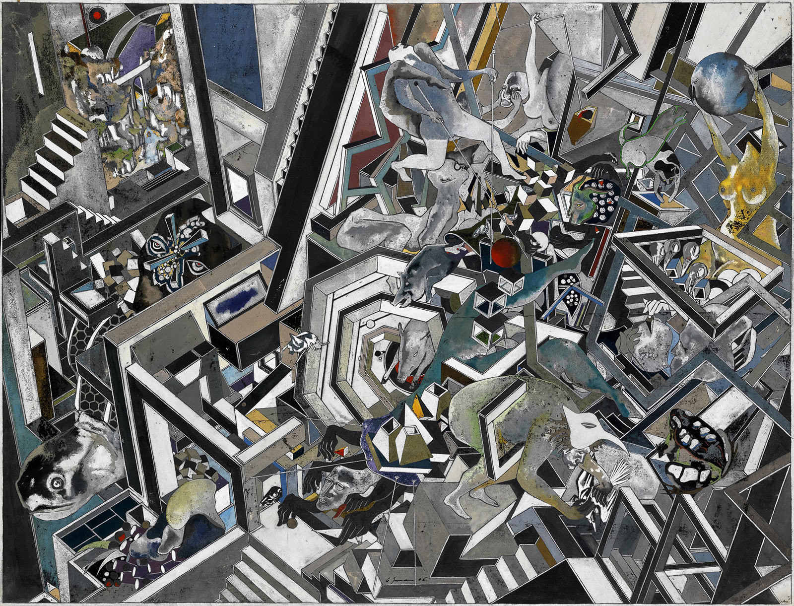 Sans-titre, gouache sur papier, 1966. © Alain Le Yaouanc Sans-titre, gouache sur papier, 1966. © Alain Le Yaouanc