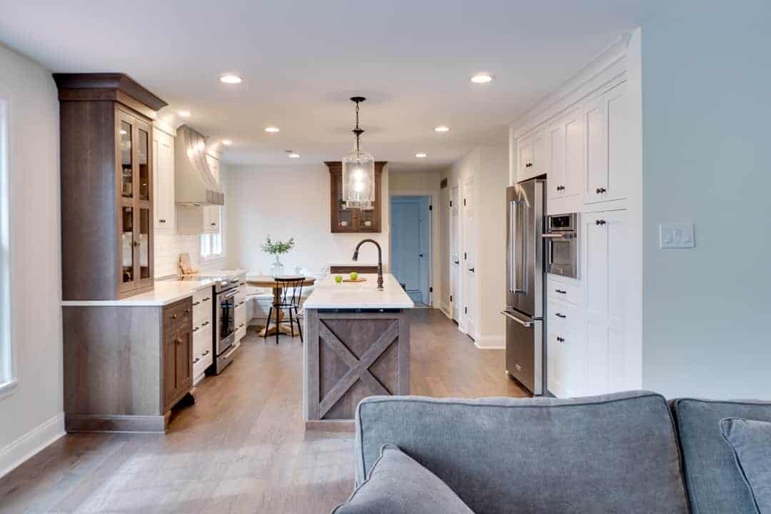 White Farmhouse Kitchen Idea Bucks County PA