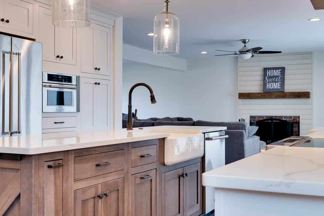 White Farmhouse Kitchen Idea Bucks County PA