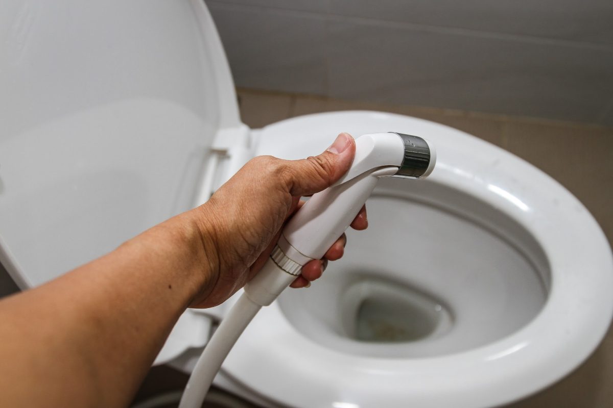 hand held spray for bidet-toilet paper alternatives