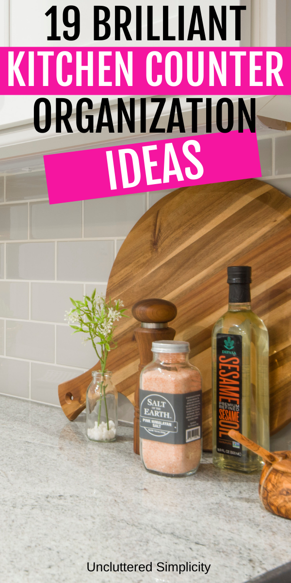 19 brilliant kitchen counter organization ideas