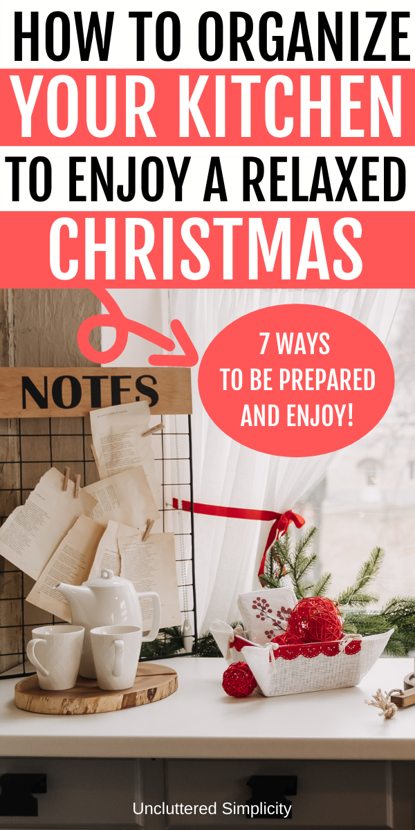 Organize Your Kitchen For Christmas