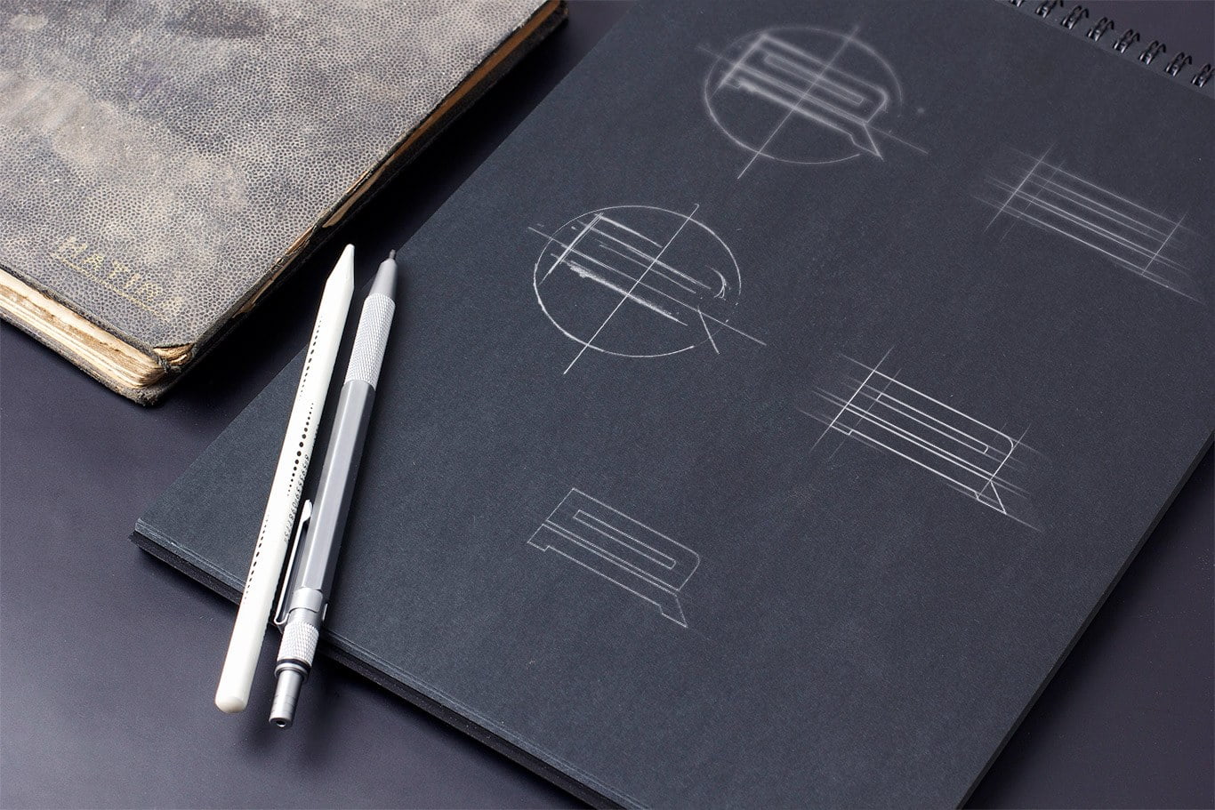 ar monogram sketches