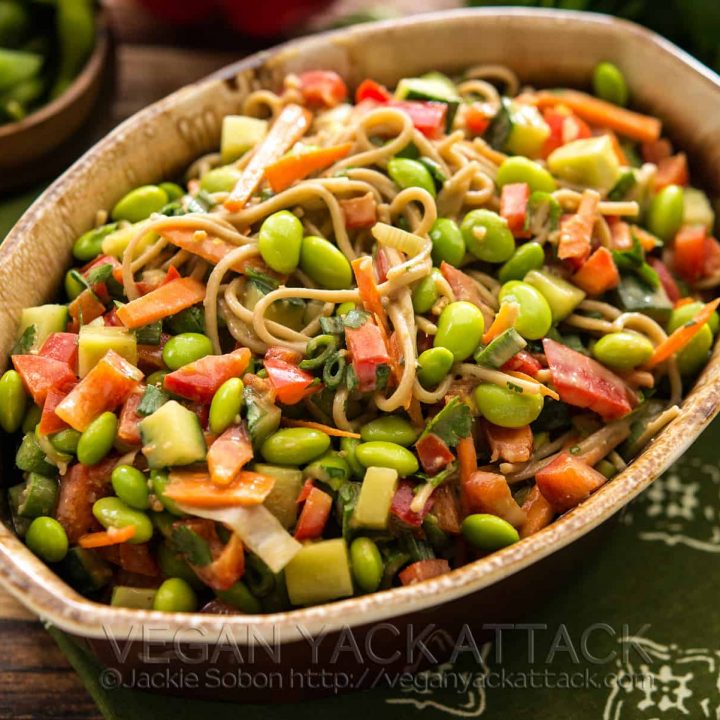 Empowered Noodle Bowl with Thai Peanut Sauce
