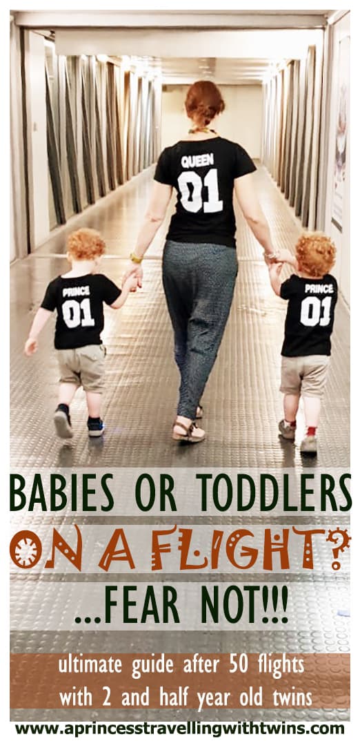 After more than 50 flights in less than 3 years with our twins, we start to feel confident we can share some tips to make it easy ad enjoyable!