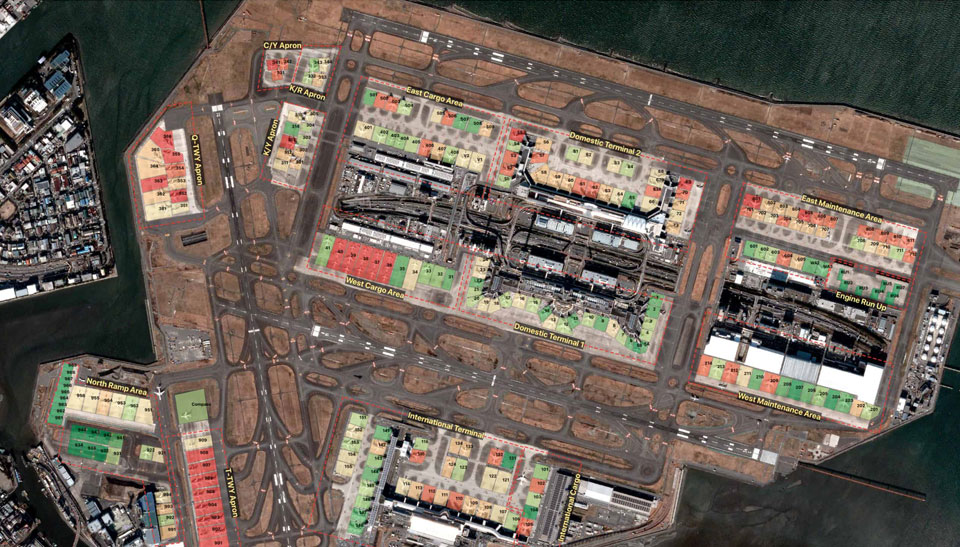 Haneda Woman working on tablet