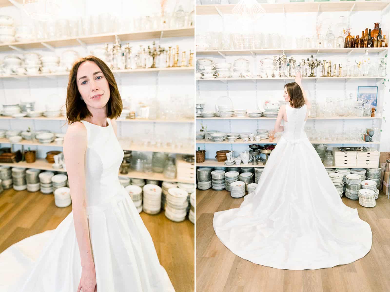 Modern bride in Paris, France