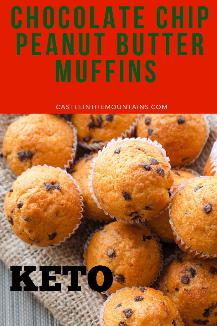 Keto Chocolate Chip Peanut Butter Muffins