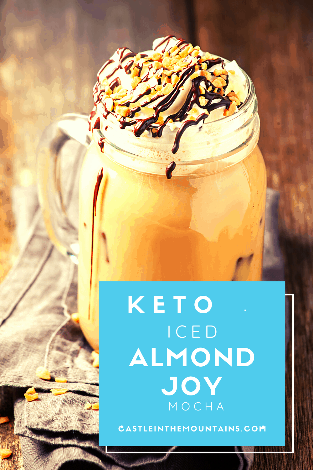 Keto Almond Joy Iced Mocha