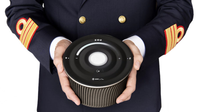 Zoe, Digital Personal Assistant ZOE ist der virtuelle Kreuzfahrtassistent von MSC Cruises. Foto: MSC Cruises