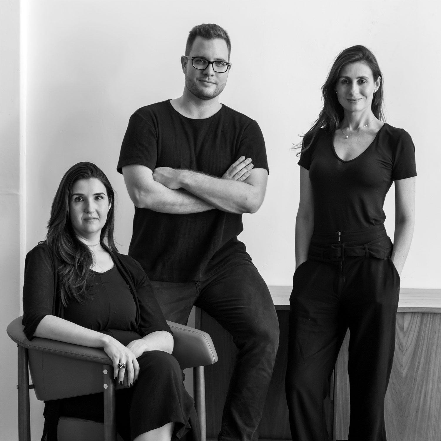 Laís Adib, João Pedro Crescente and Raquel Zaffalon