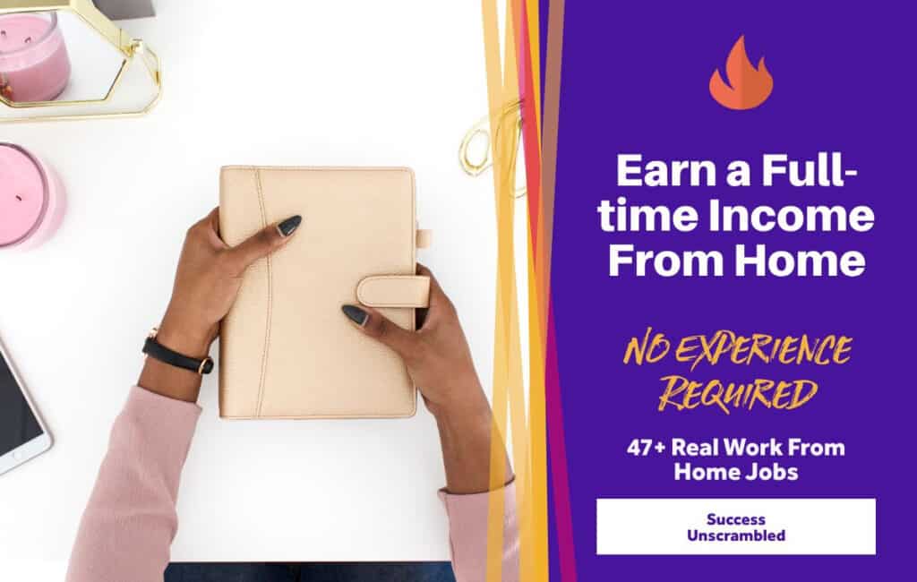 Earn a Full-time Income from Home - Work from home jobs - blog post