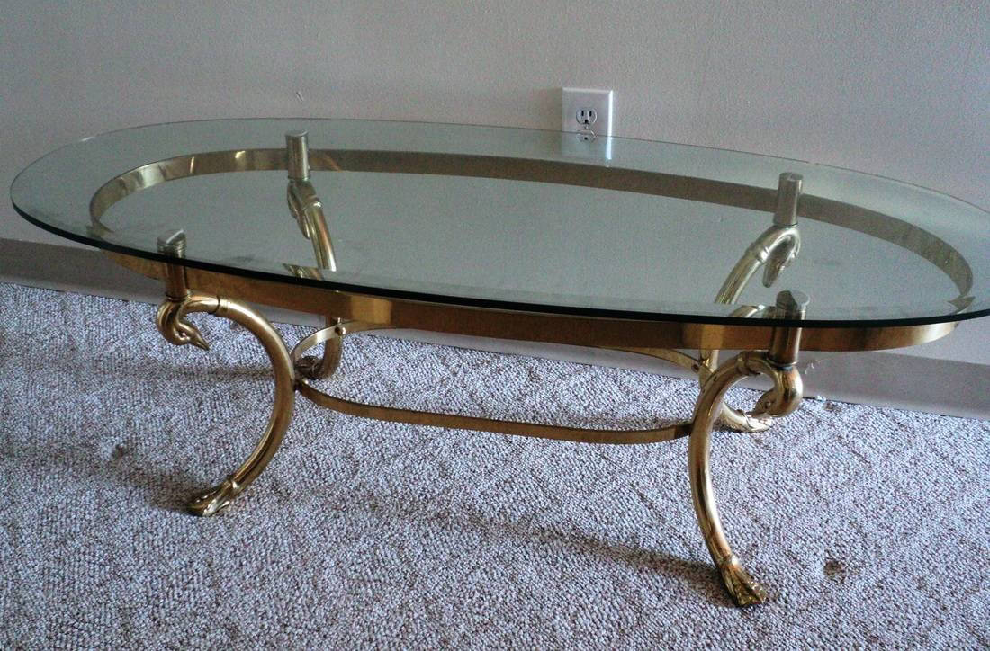 Gallery of Antique Brass Glass Coffee Tables (View 19 of 37 Photos)