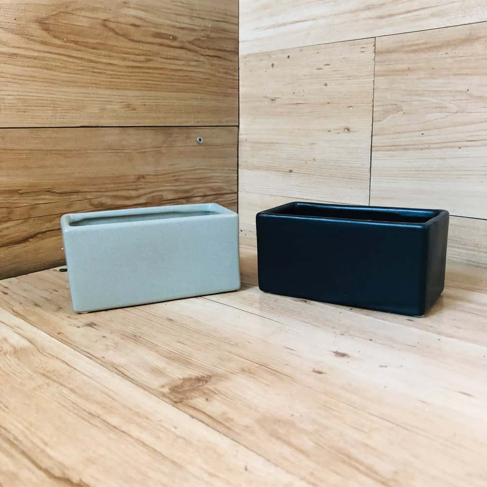 כלי קרמיקה מרובע - אורך 15 ס"מ