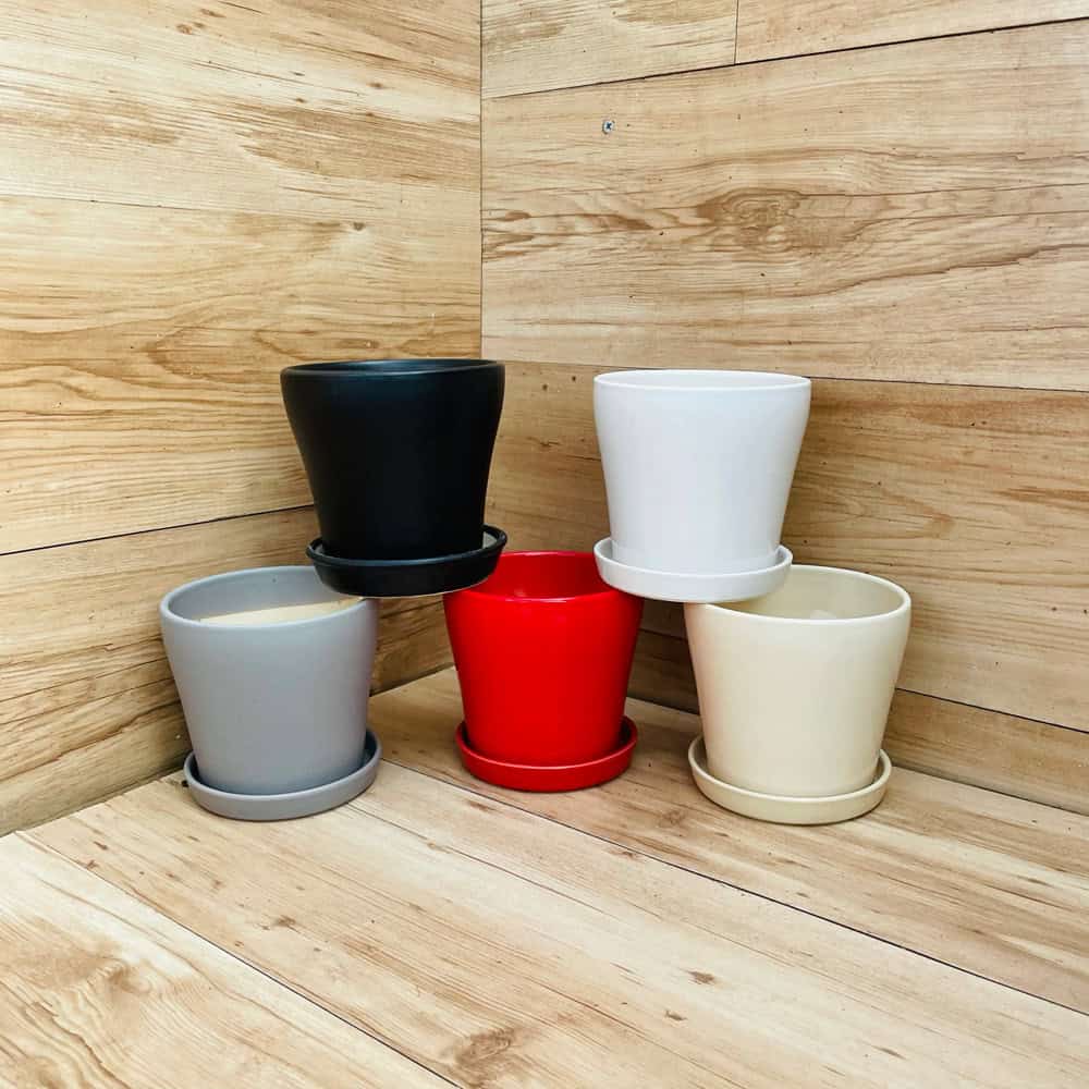 כלי קרמיקה כולל תחתית - קוטר 12 ס"מ