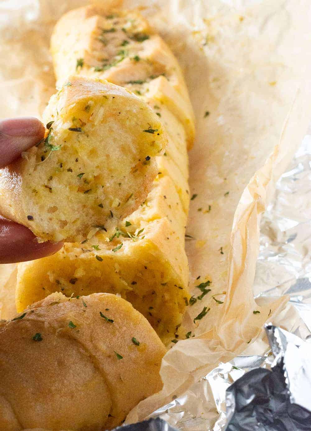 Vegan Garlic Bread Healthier Steps