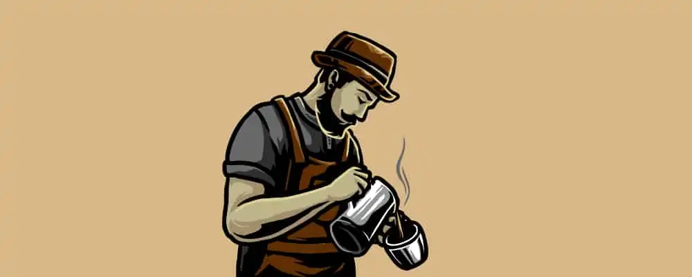Man pouring a cup of coffee