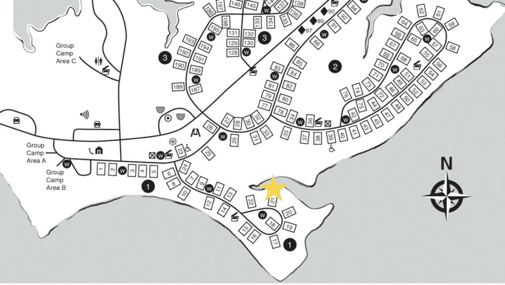 West Branch State Park Campground Map