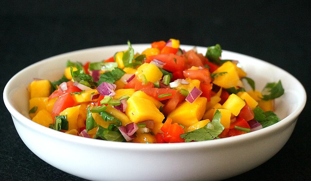 Fresh Mango Serrano Chile Salsa