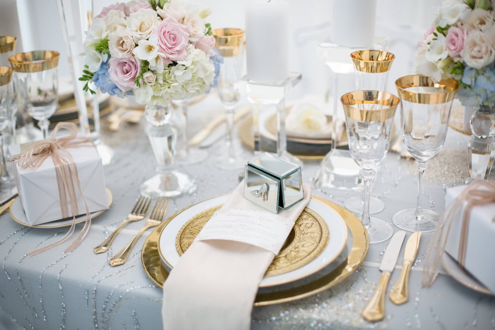 Hochzeitstrends: 14 Trends für eure Hochzeit 4 Hochzeitstrends Vintage Hochzeit Metallic Wedding