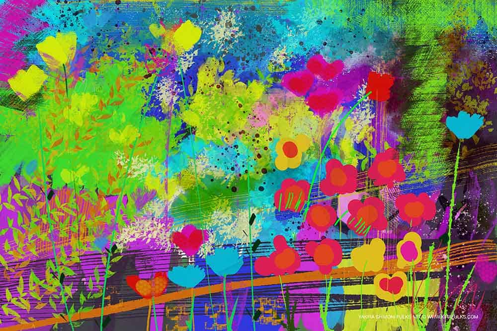 Wind Talking-Spring-Flowers ©Yakira Shimoni Fulks—Kira Art and Poetry