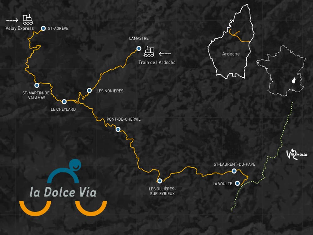 dolce via cycle map