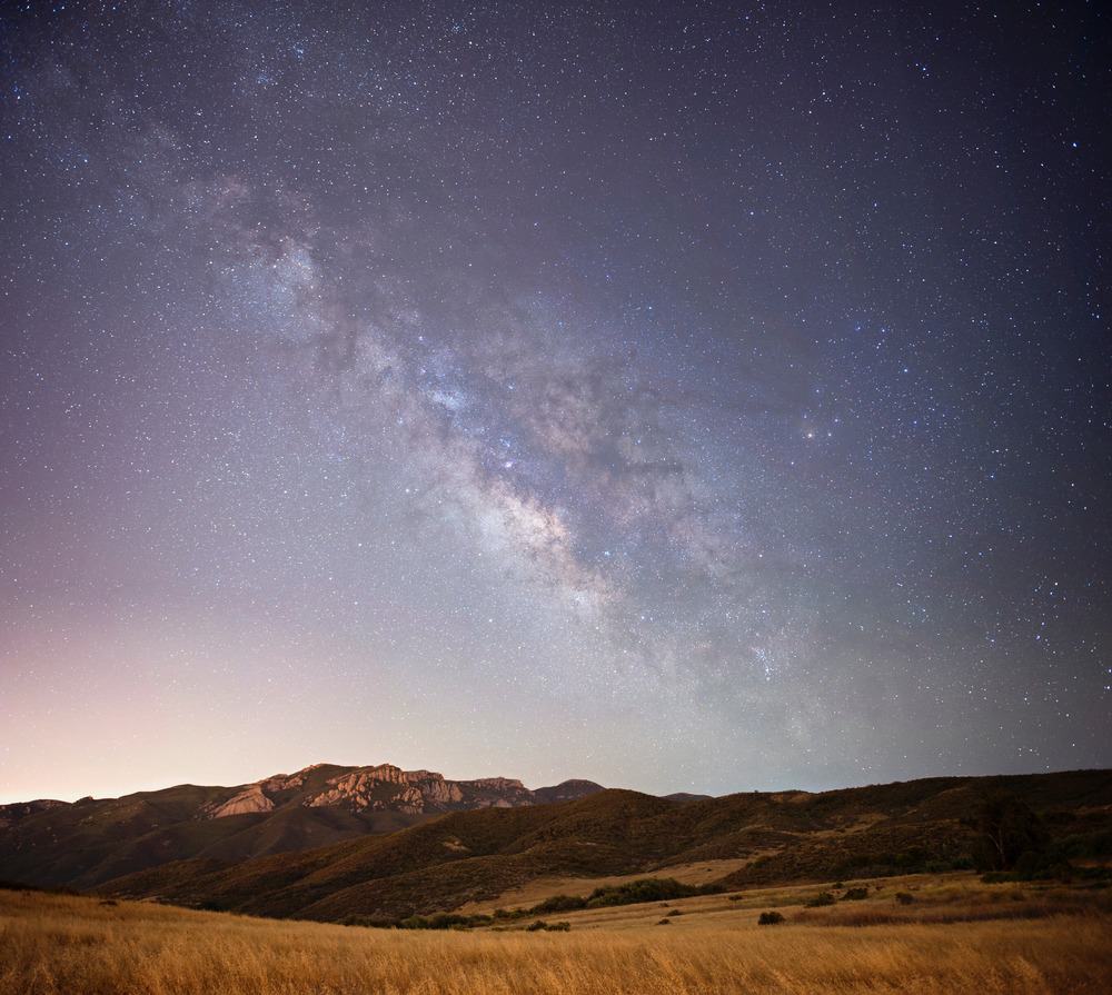 View of the Milky Way above Boney Mountain, Santa Monica Mountains. Photo: Santa Monica Mountains National Recreation Area, public domain