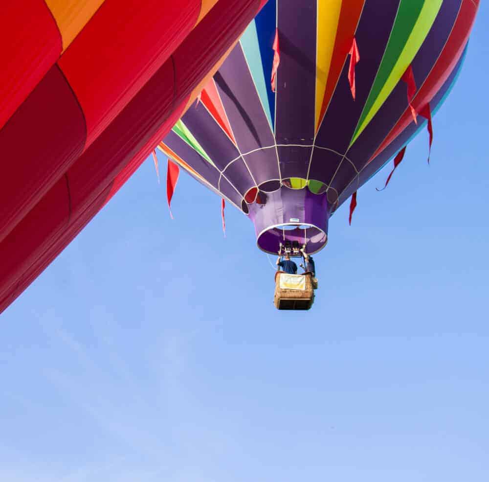 Best hot air balloon festivals in America Colorful hot air balloons close-up