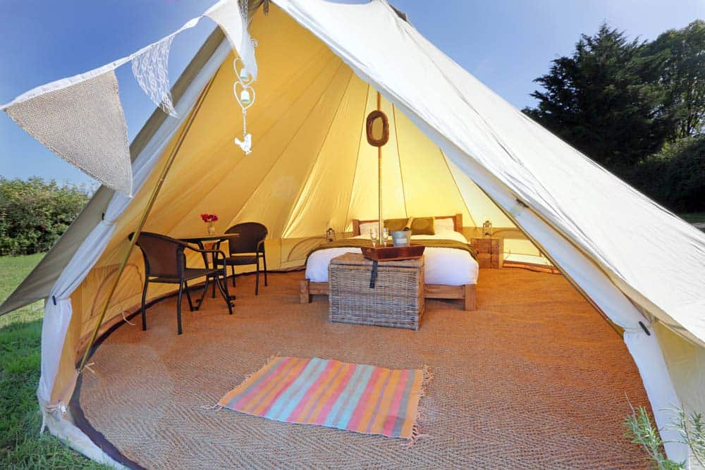 wedding bell tents at cott farm wedding venue