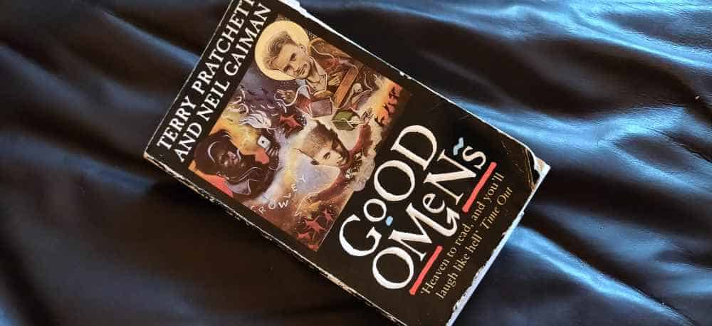 My husband's copy of Good Omens