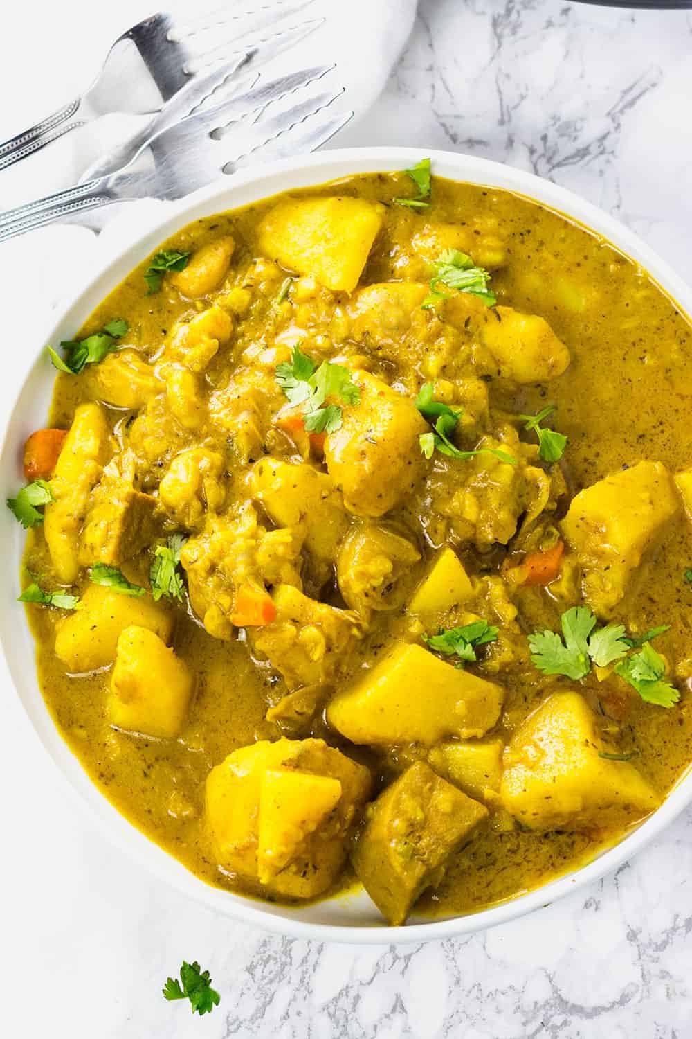 Instant Pot Vegan Curry Jackfruit And Potato