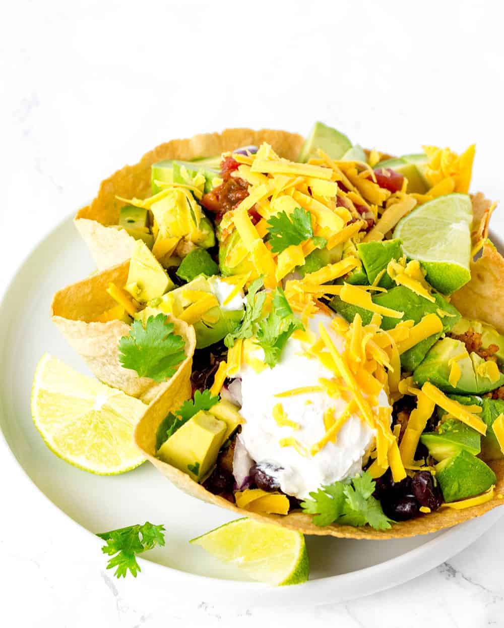 Vegan Taco Salad Healthier Steps