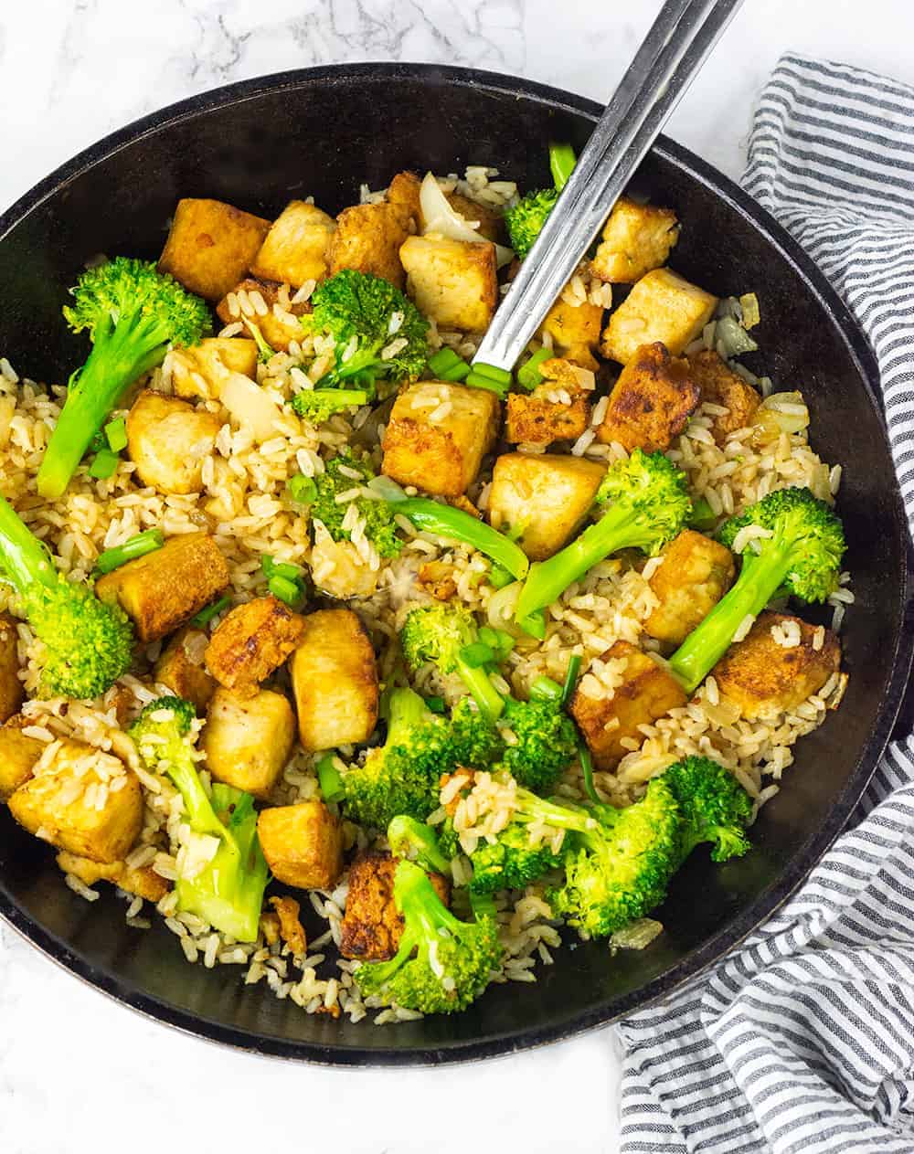 Marinated Tofu Fried Rice Healthier Steps