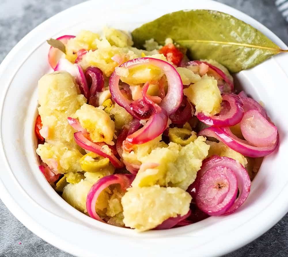 Guineos En Escabeche Pickled Green Banana Salad Healthier Steps