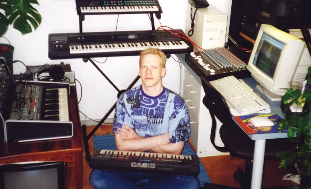 My home studio around 97-98 In the studio around 97-98