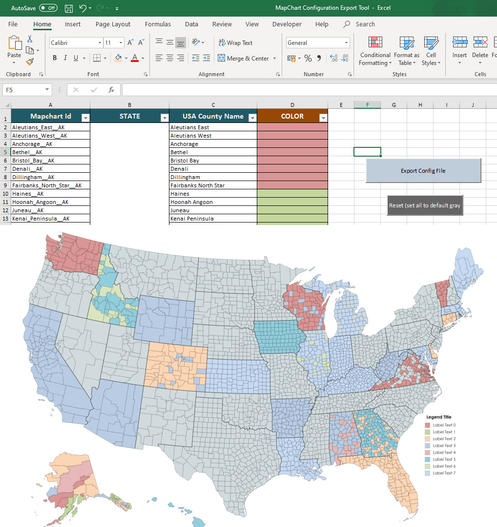 Using Excel to Speed up Map Creation on MapChart Blog MapChart