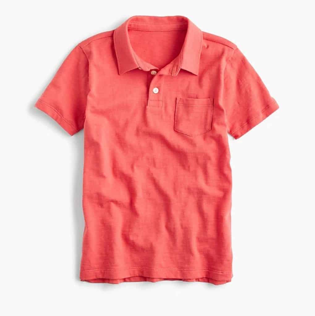 Boys Slub Cotton Polo Shirt JCrew | Living Coral Trends | OPAS Blog