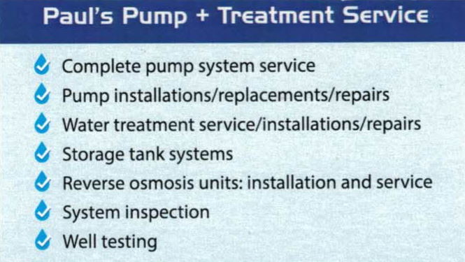 Links To Related Services Paul's Pump + Treatment Services