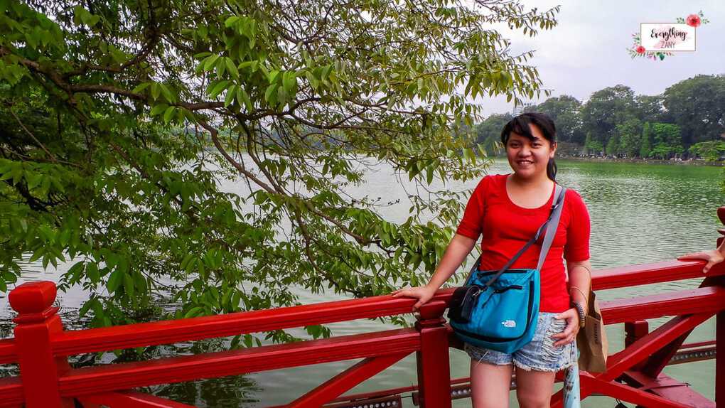 Red Bridge in Hoan Kiem Lake in Hanoi Red Bridge in Hoan Kiem Lake in Hanoi