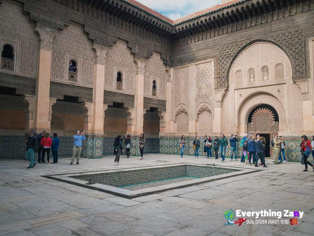 Ben Yousaff Madrasa in Marrakech Morocco