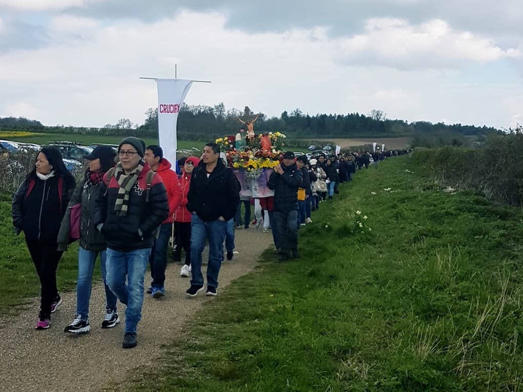 Pilgrims Procession in Walsingham UK