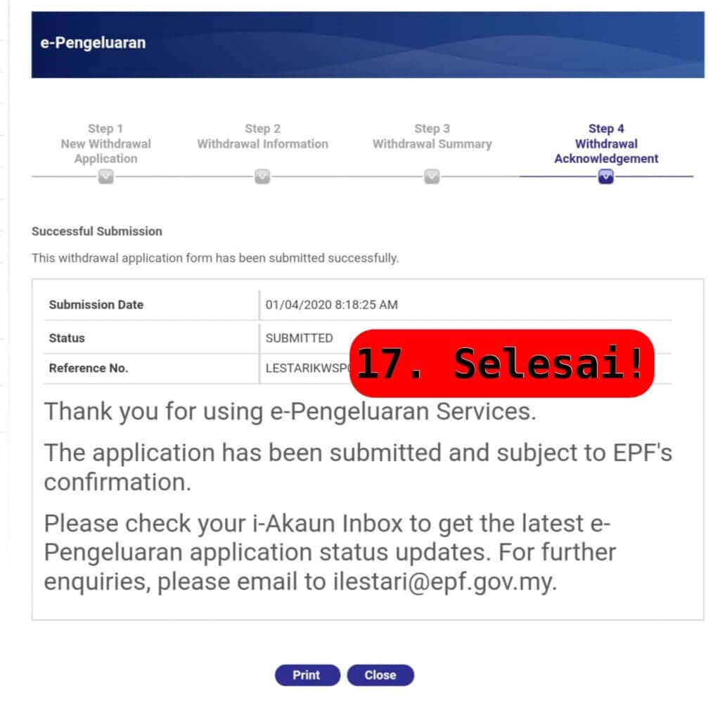 pengeluaran akaun 2 i lestari kwsp