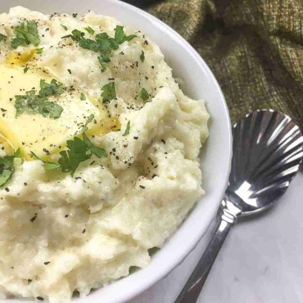 Creamy Keto Mashed Cauliflower