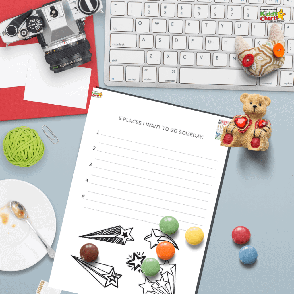 Encouraging your kids dreams activity sheet